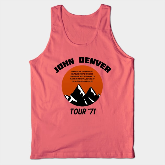 John Denver Tour '71 Tank Top by ocsling